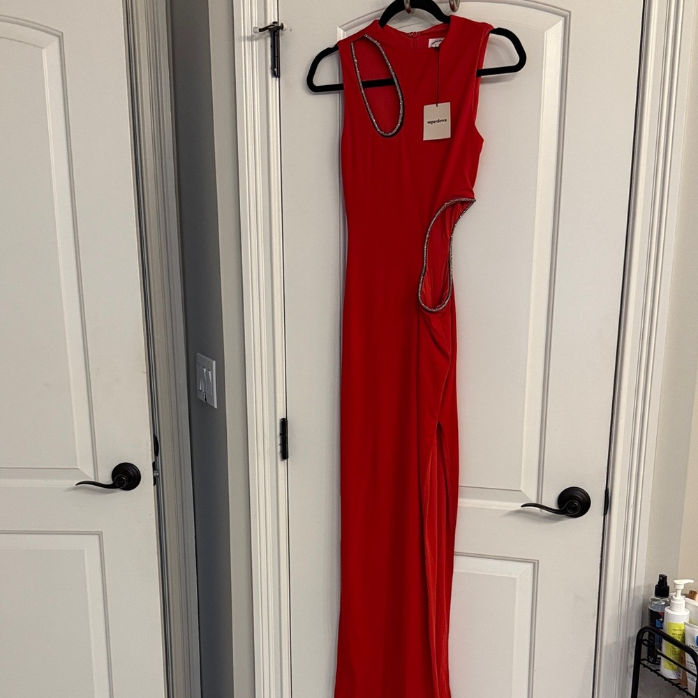 Superdown Sydney Maxi Dress in Red